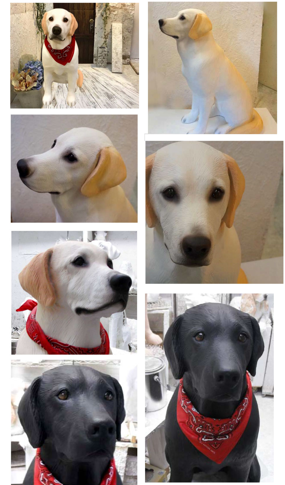 超リアル】等身大・ラブラドール犬の置物 | リアルオーダー犬・猫置物 